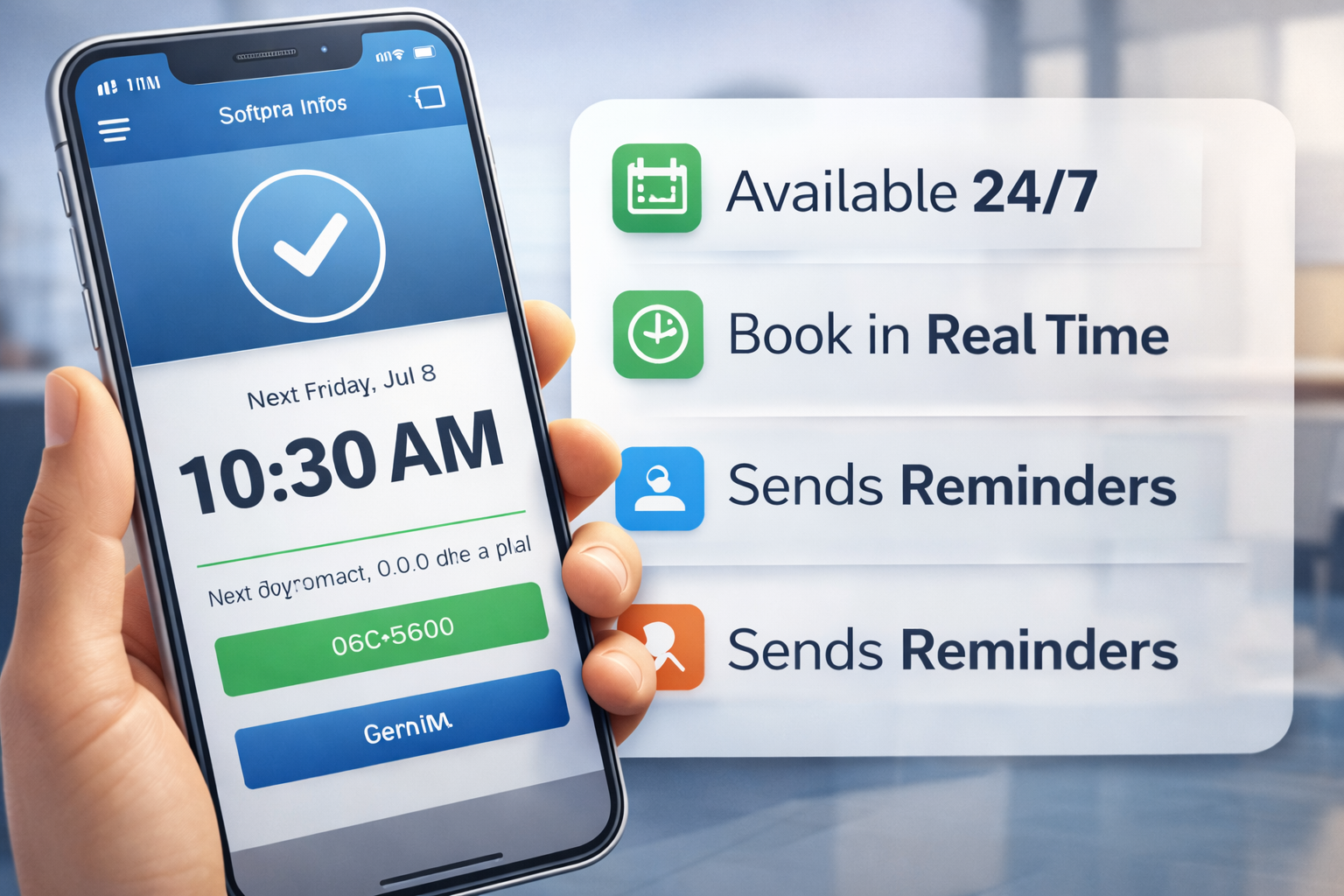 Mobile optimized appointment booking
