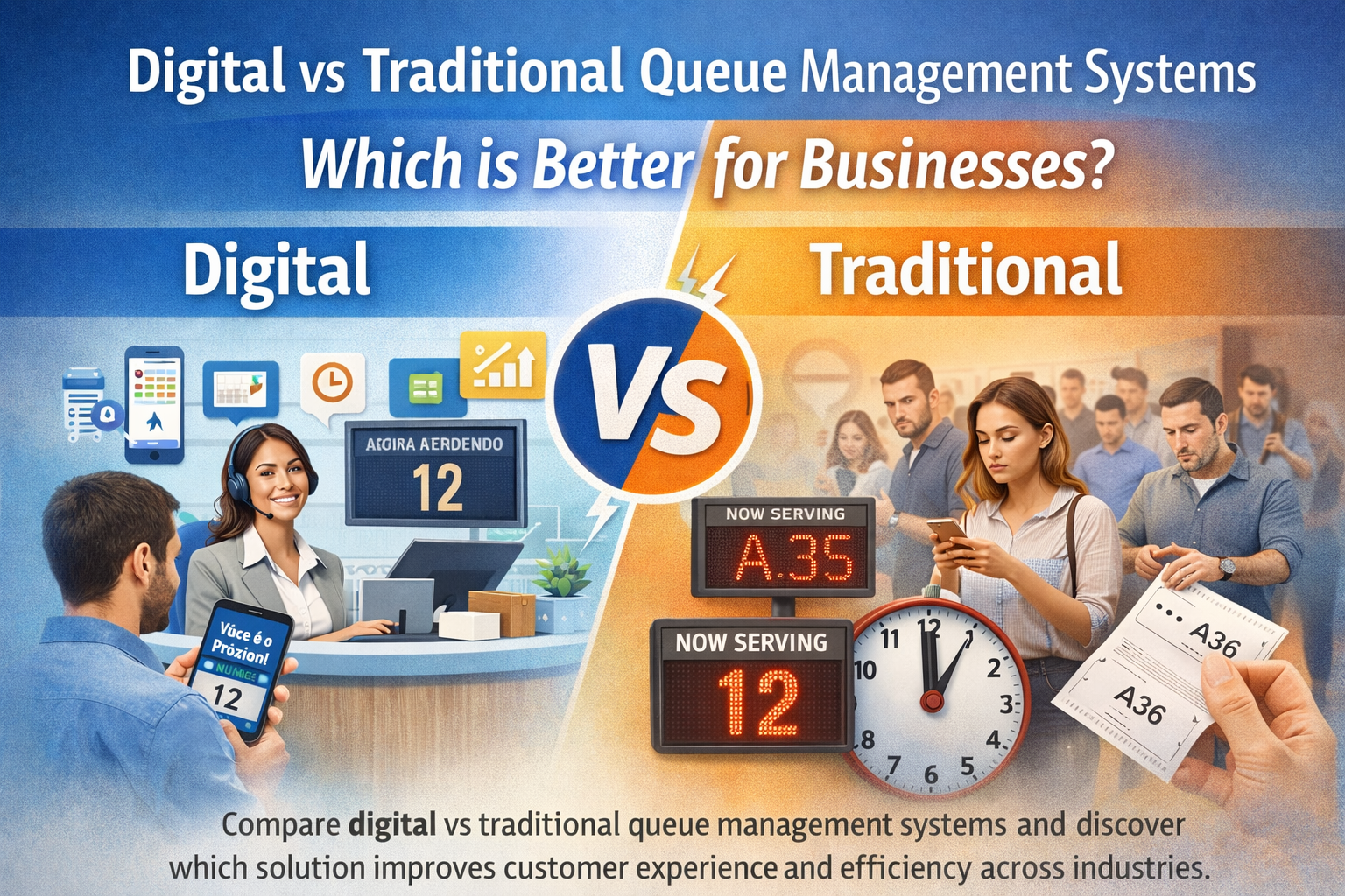 Digital vs Traditional Queue Management Systems | Which is Better for Businesses?