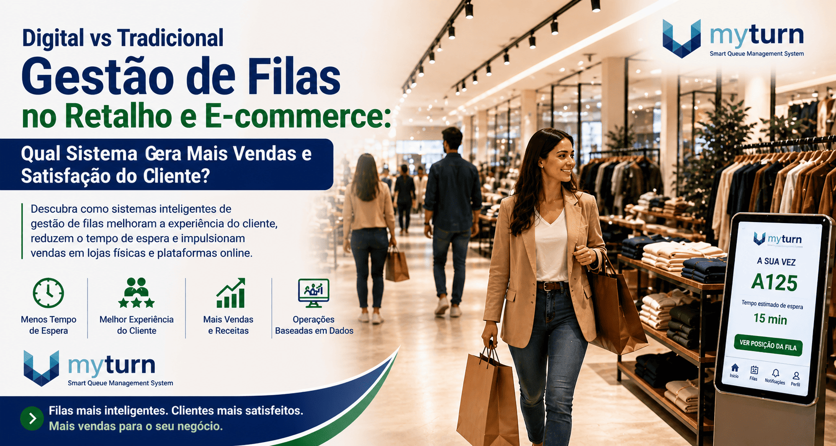 Filas Digitais vs Tradicionais no Retalho e E-commerce