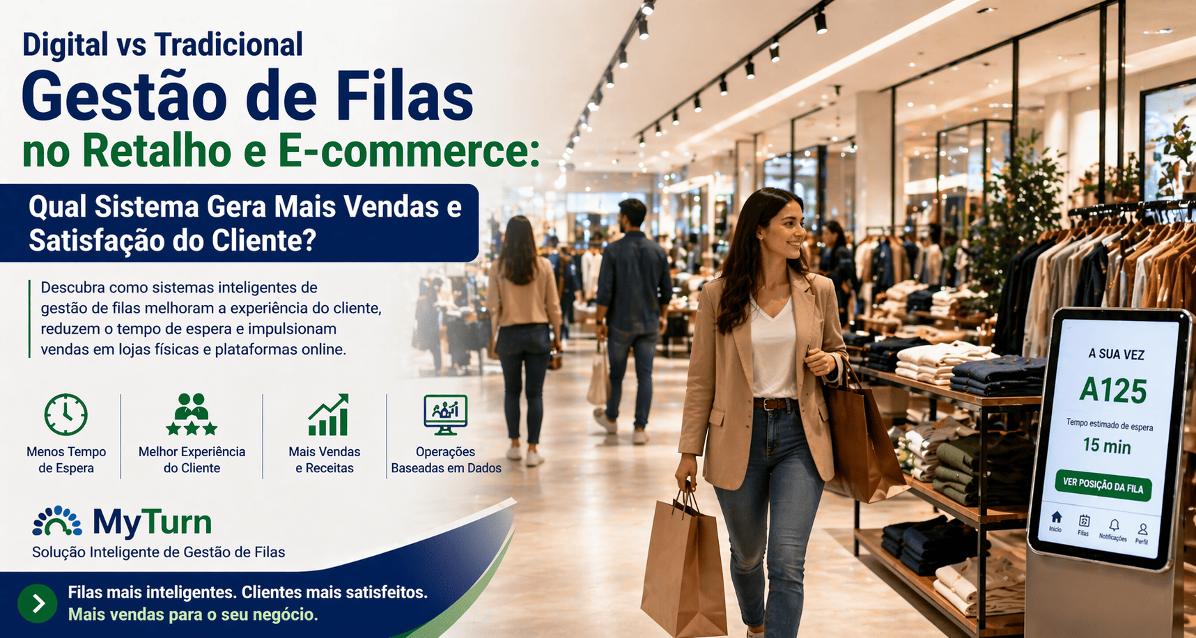 Filas Digitais vs Tradicionais no Retalho e E-commerce