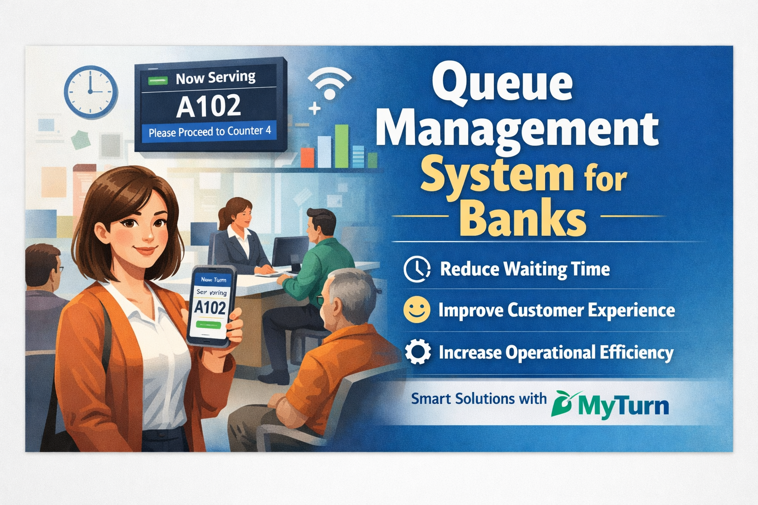 Queue Management System for Banks