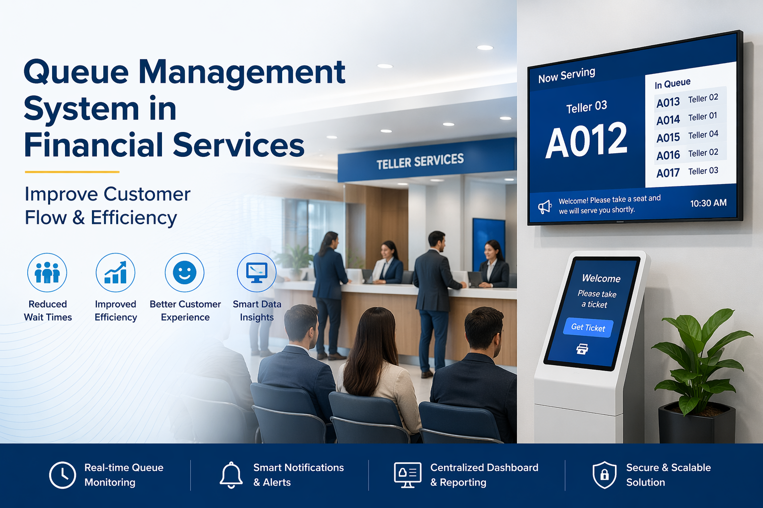 Queue Management System in Financial Services