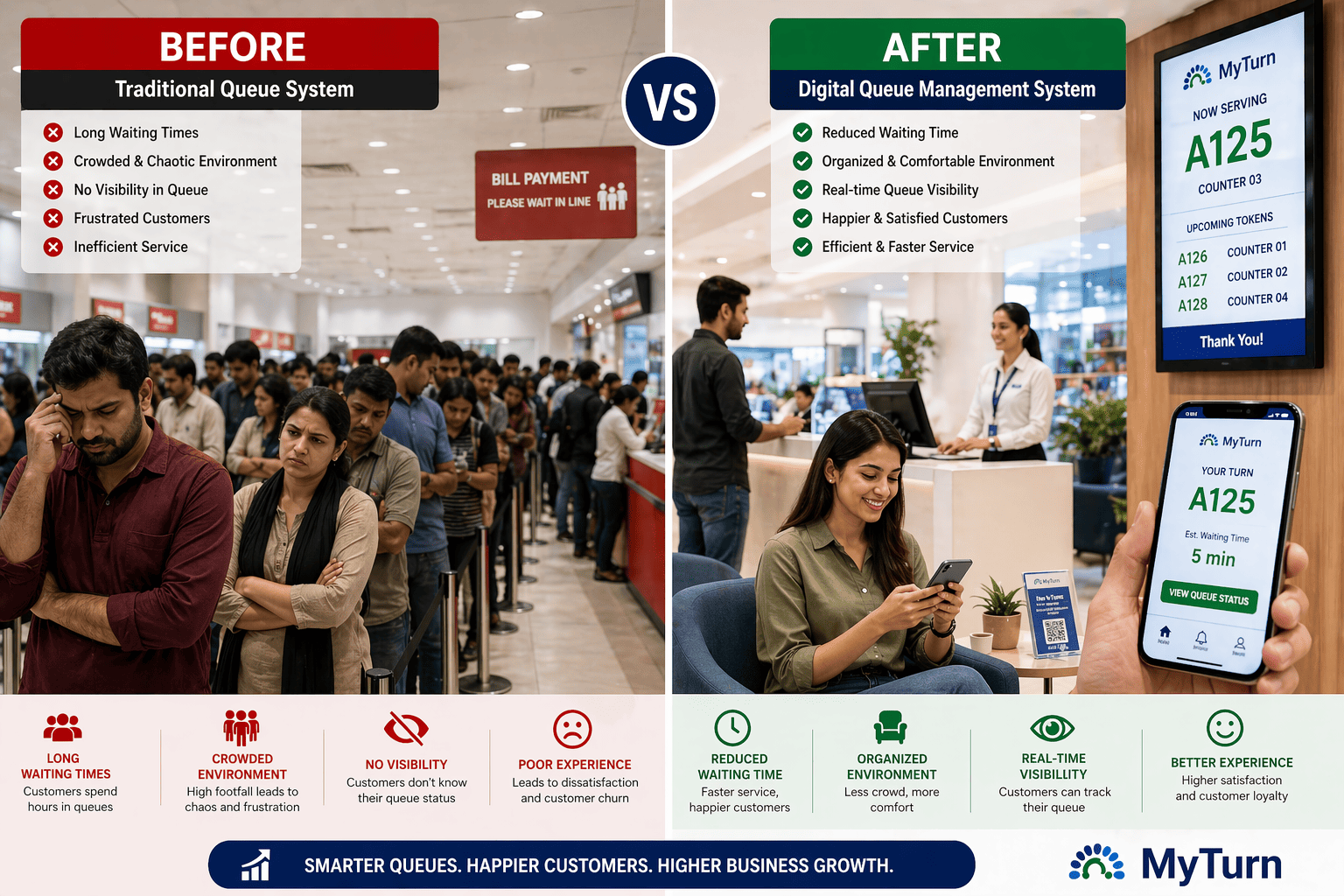 Queue Management System in Utilities & Telecom