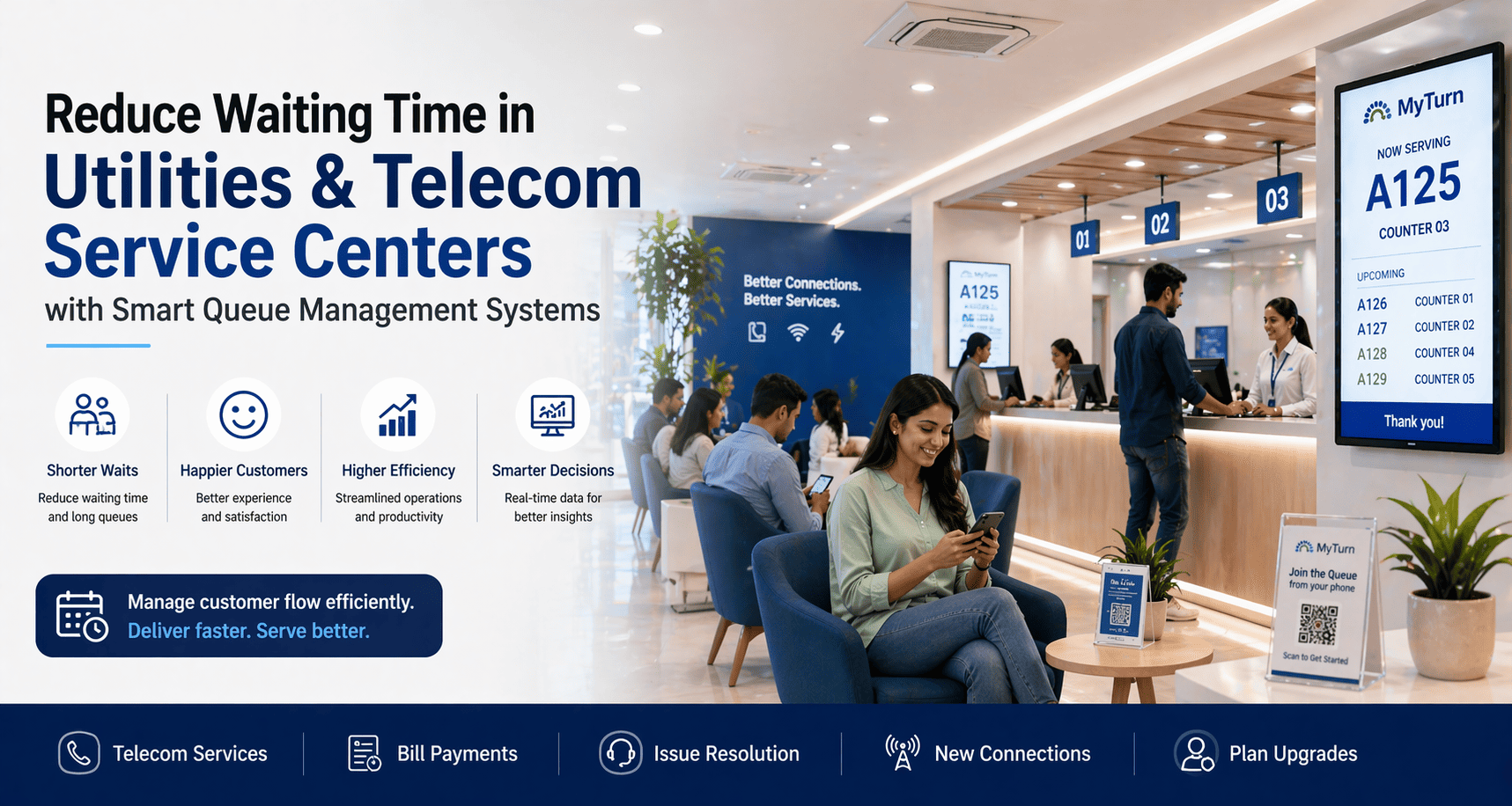 How to Reduce Waiting Time in Utilities & Telecom